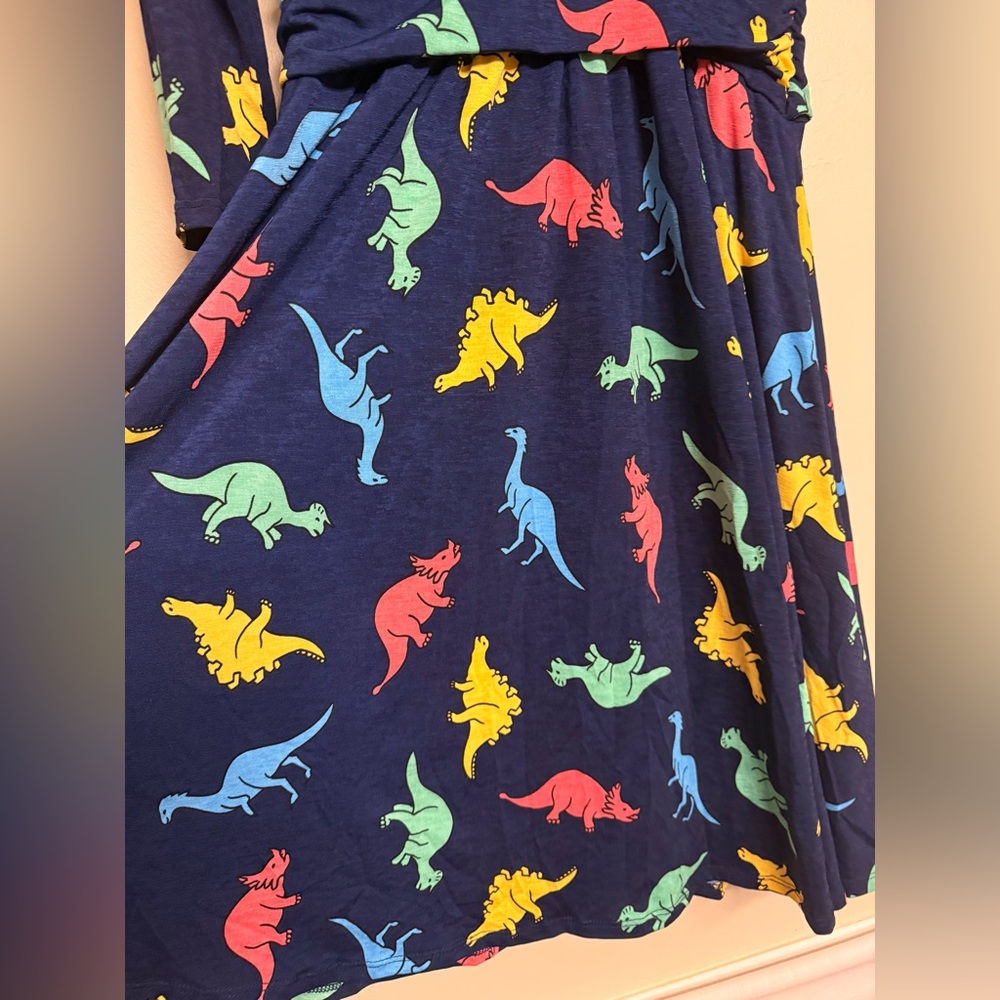 Jessy B‎ Dinosaur Dress ModCloth Colorful size Small - Picture 6 of 10